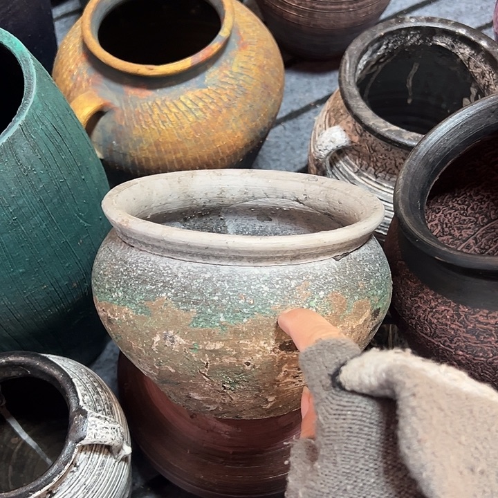 做旧盆默认打孔高12口16