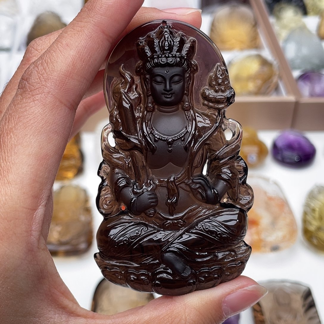 水晶颈饰未镶嵌定制吊坠虚空