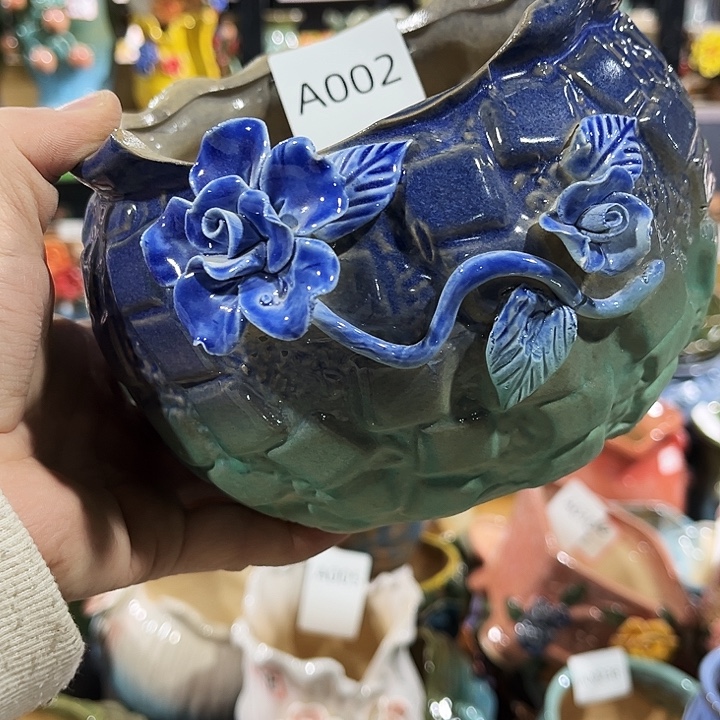 皓***晴瓷片花盆多肉植物艺术品