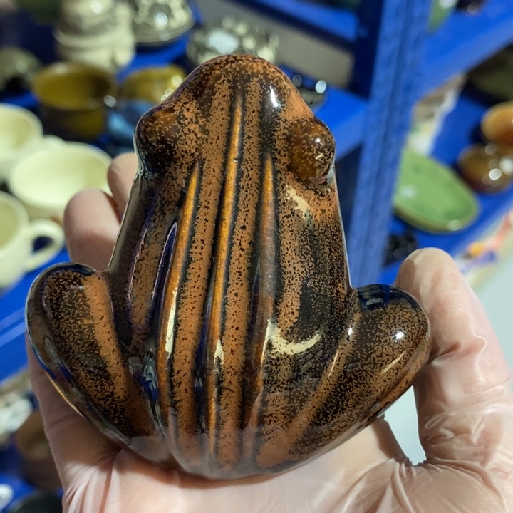 瓷片七厂窑变青蛙