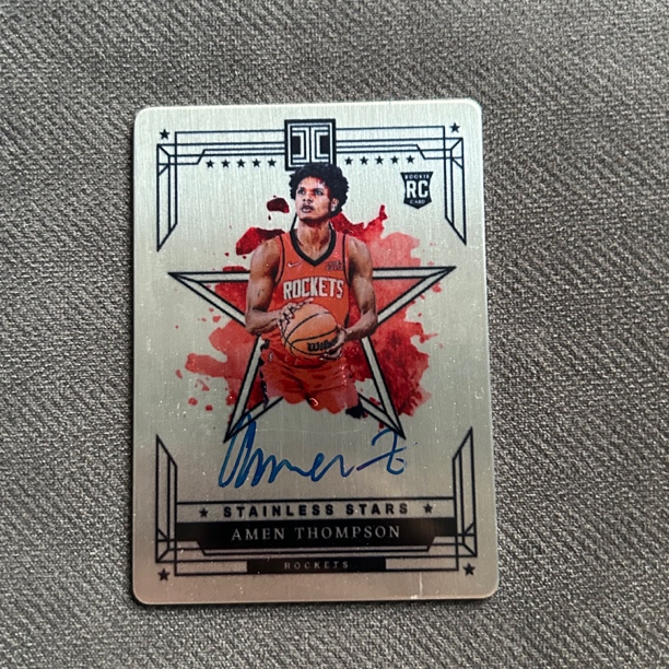 阿门 汤普森 卡签 铁板 75编 新秀 火箭 防守能力强