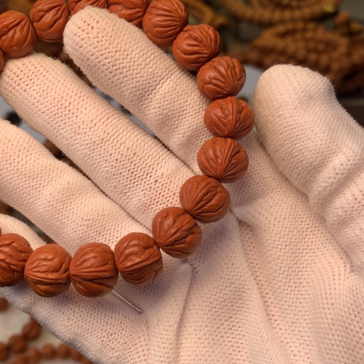 桃核手串秦岭龙纹