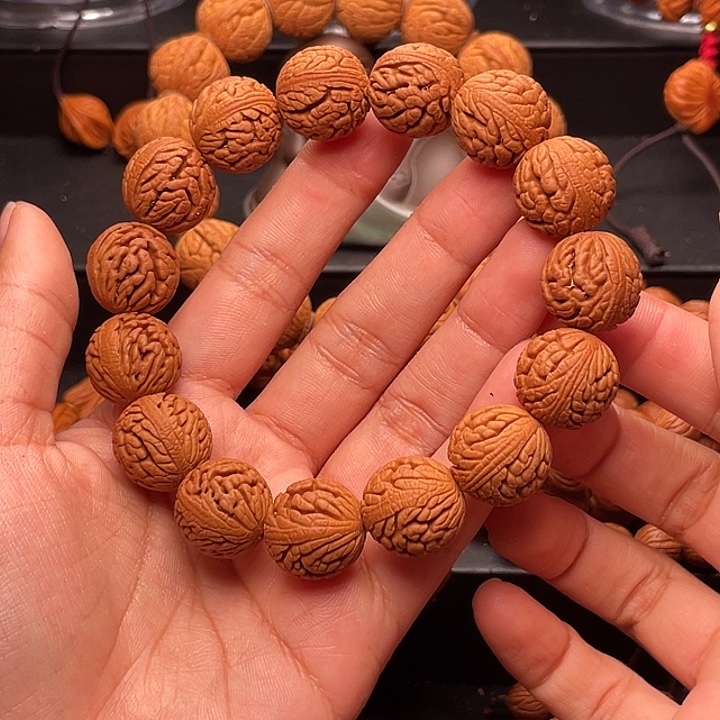 手串桃核绣球手串1.5
