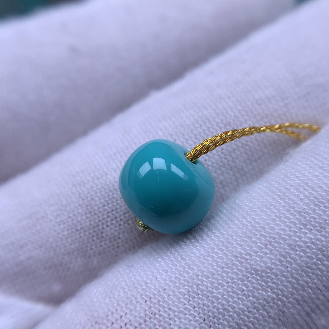 绿松石精品配饰直径9.6mm未镶嵌