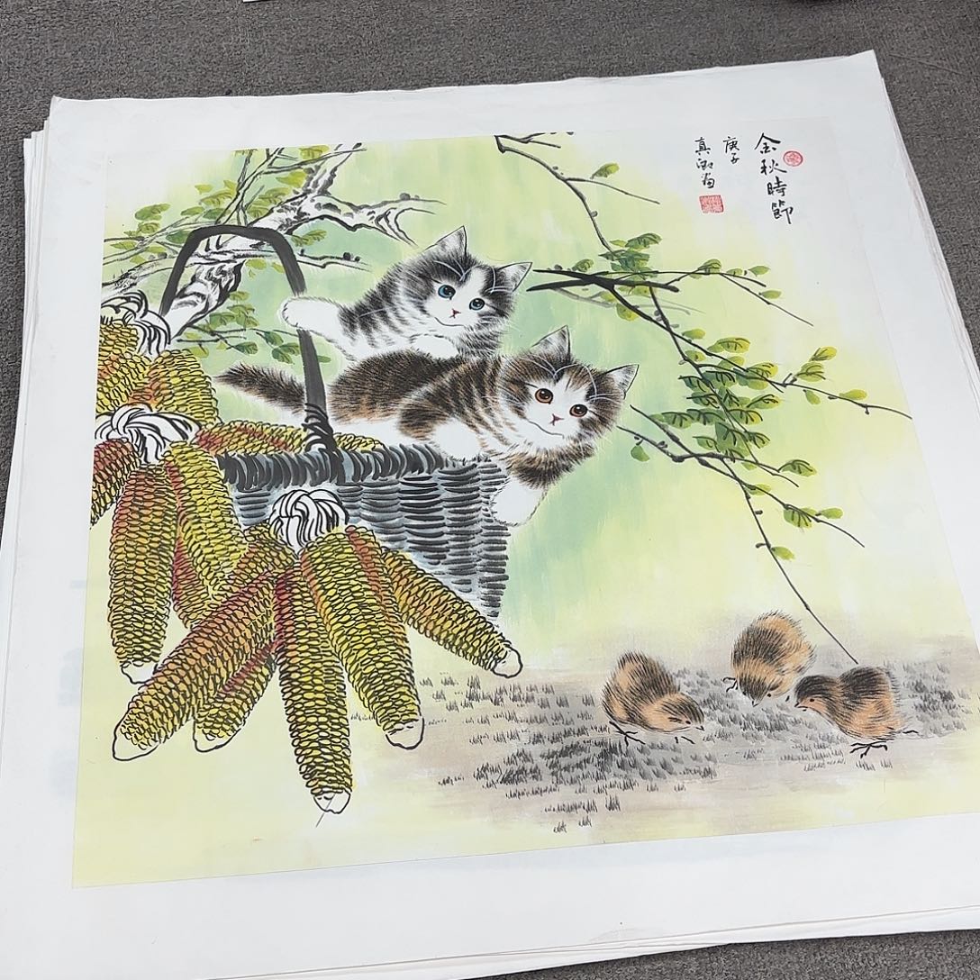 国画国画作品多次入选国内外