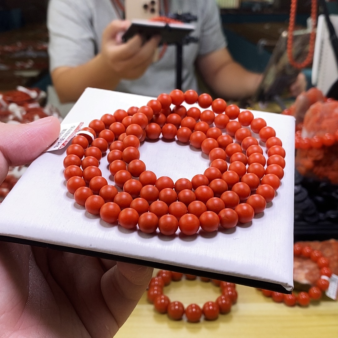南红玛瑙未镶嵌手链