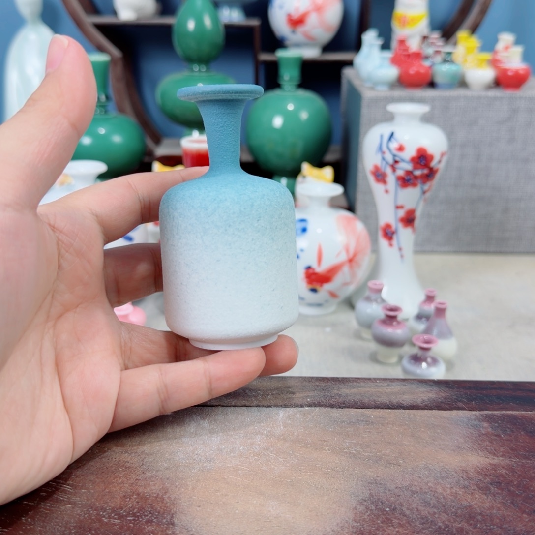 陶瓷手工小花器摆件