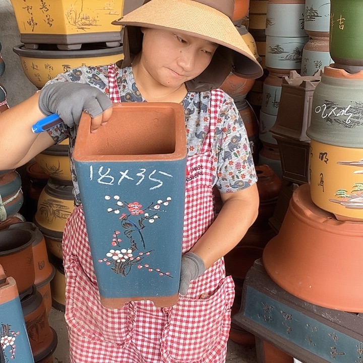 紫砂花盆紫砂花盆