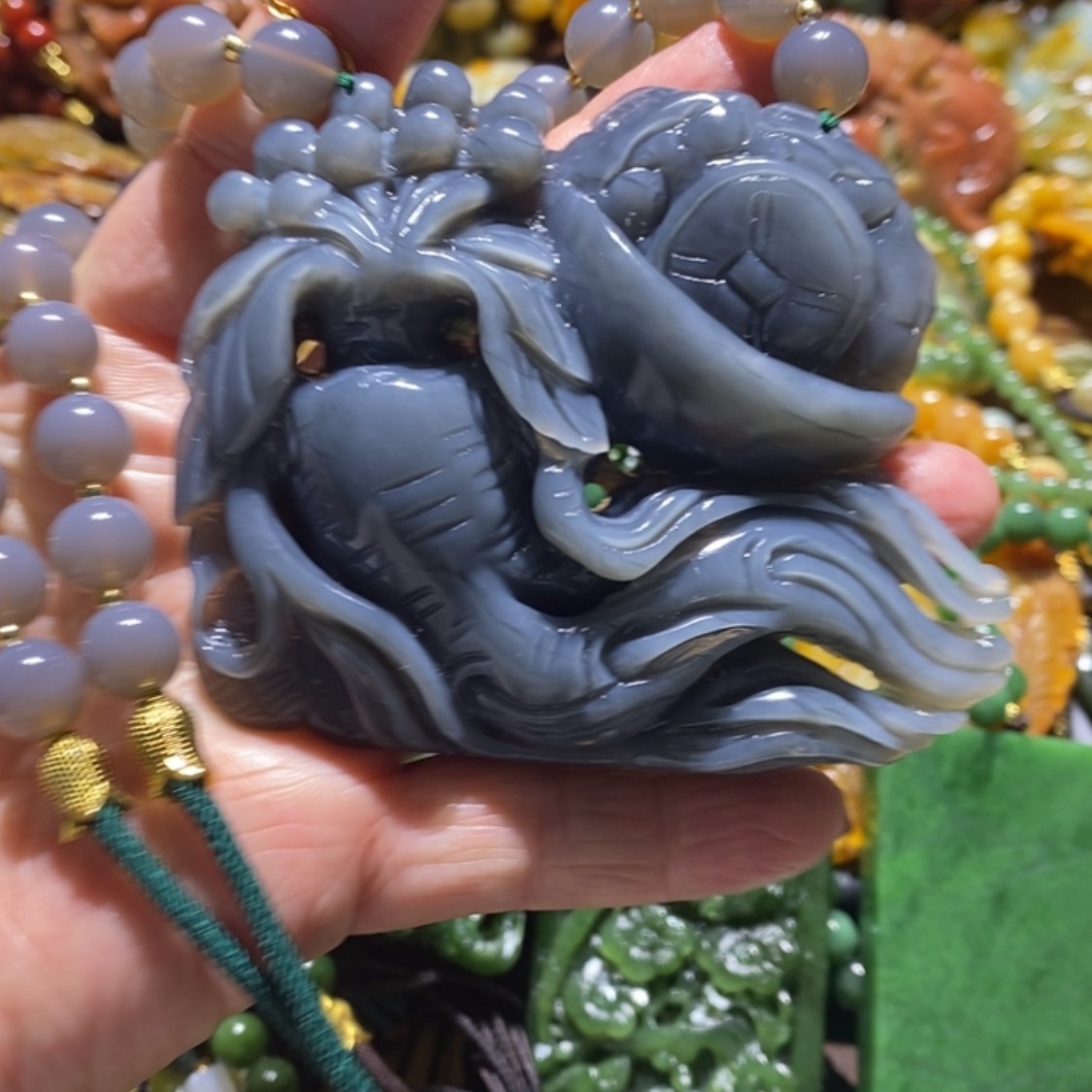 【闪购商品】岫玉毛衣链未镶嵌