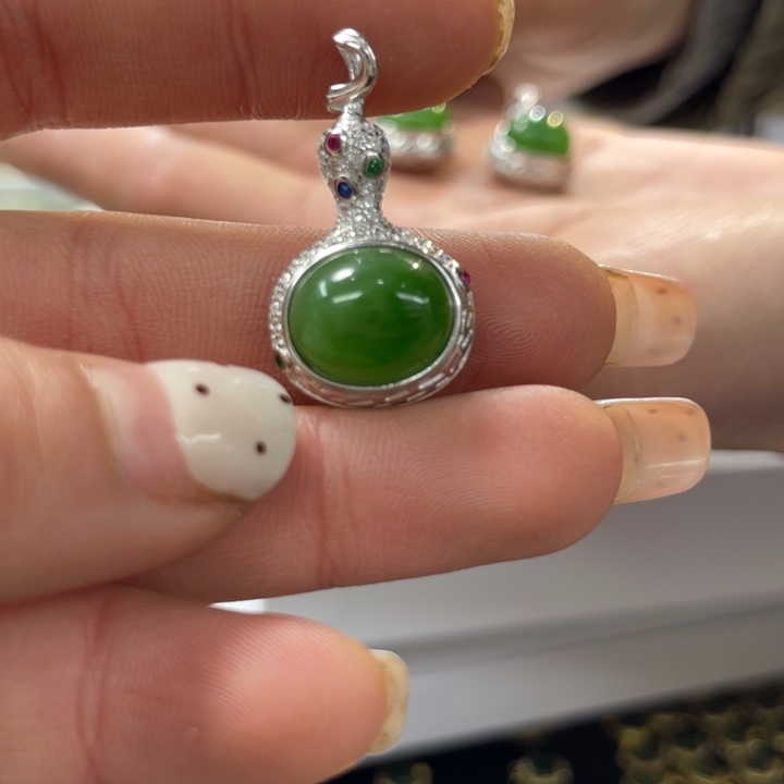 吊坠925银银s925镶嵌