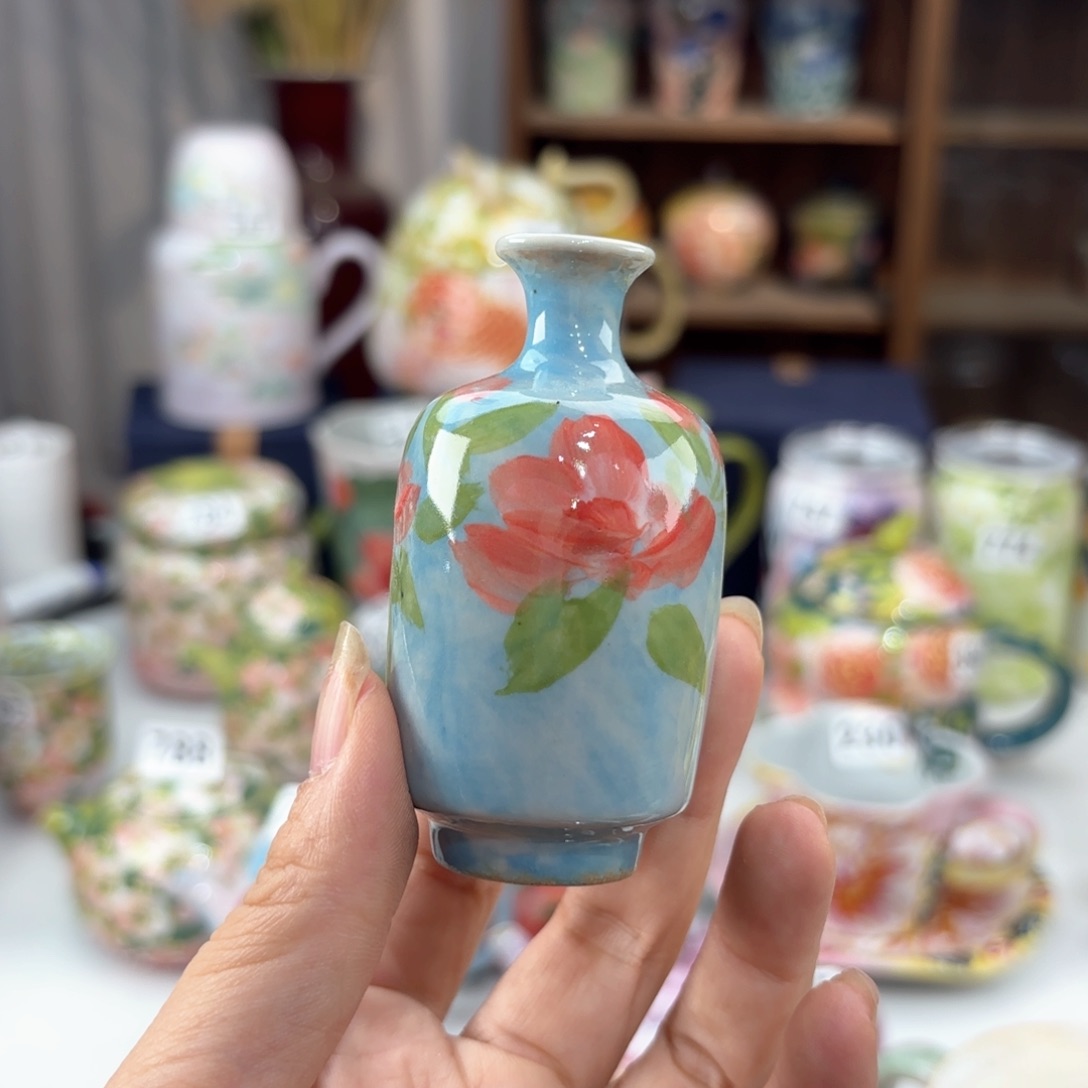 景德镇手绘高温釉下彩陶瓷茶具