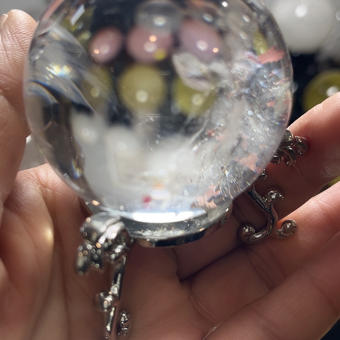 水晶白水晶球卡5.6号2未镶嵌