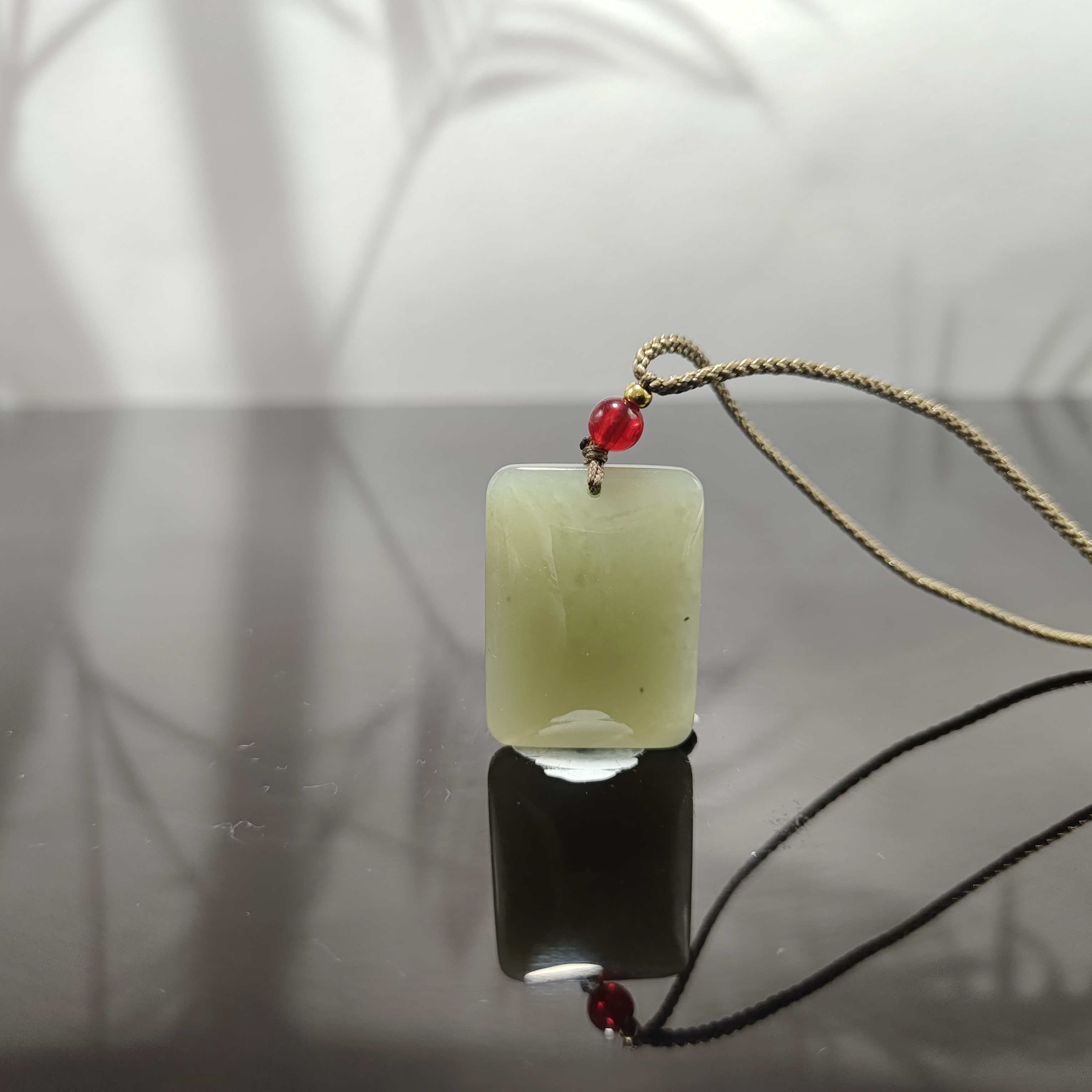 L和田玉无事牌吊坠1584