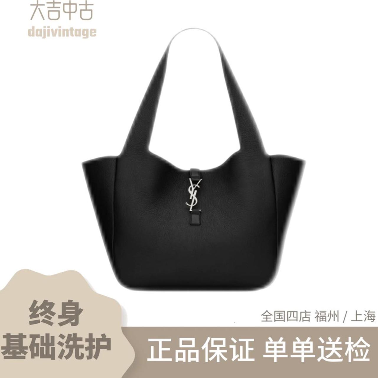 99新 YSL/圣罗兰 大吉中古/ysl圣罗兰黑银LE5A7 BEA鹿皮革单肩包