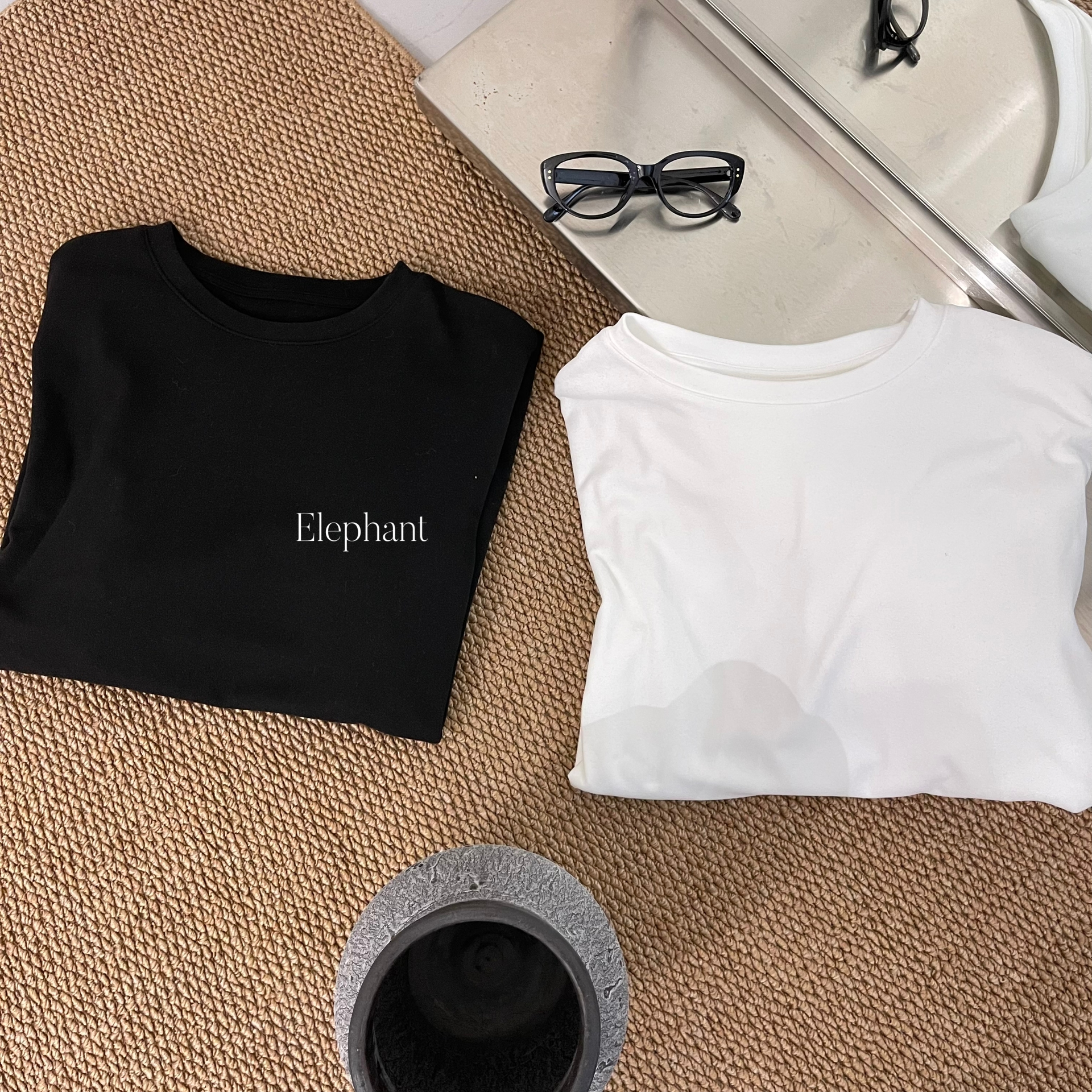 米满满-Elephant（#50279）休闲圆领简约上衣