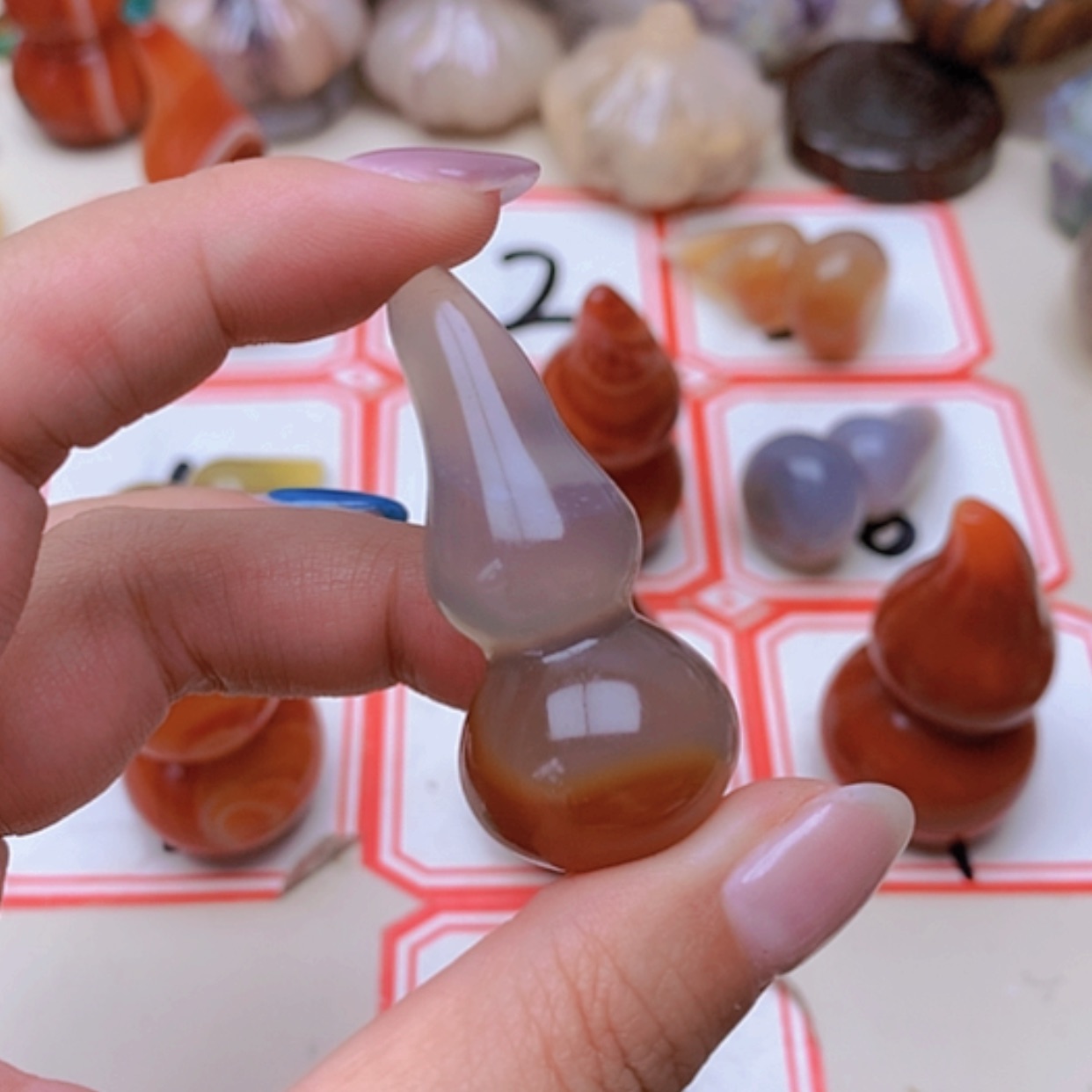 【闪购商品】未镶嵌玛瑙/玉髓珠宝半成品独**二