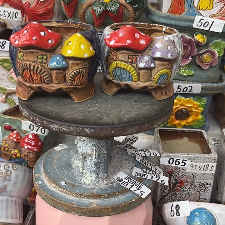 粗陶材质多肉花盆