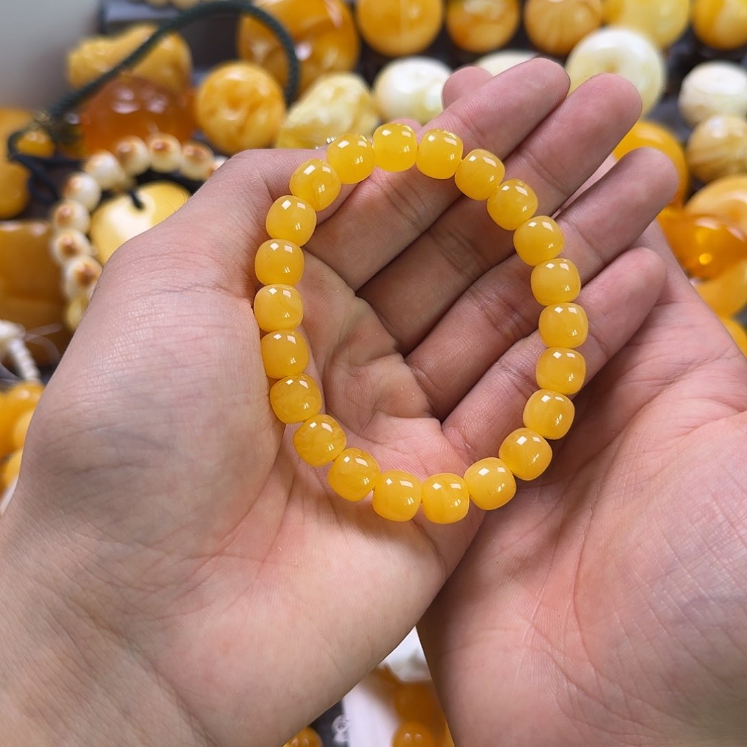 蜜蜡珠宝奇石未镶嵌同料老型10mm