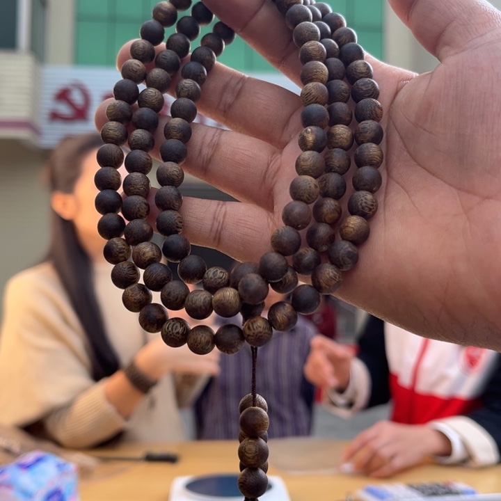 沉香手串奇楠圆珠8mm多圈31克多样性发一SY-069