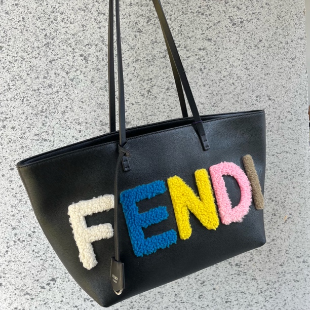 95新 FENDI/芬迪 芬迪全皮单肩托特包