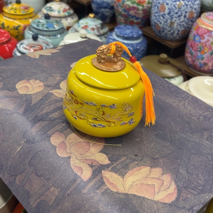 高端陶瓷茶叶罐密封罐