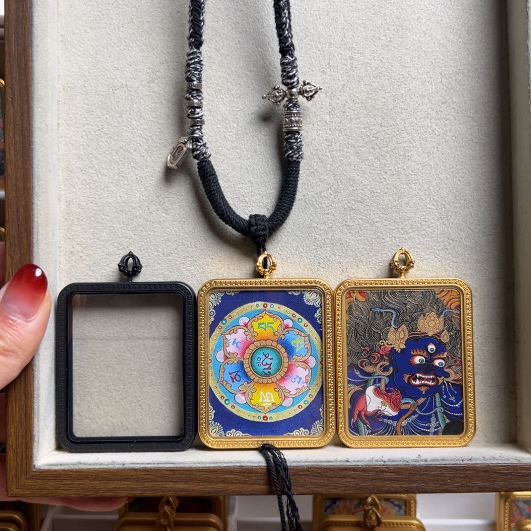 思***忘吊坠黑老爷六字双面定制黑壳