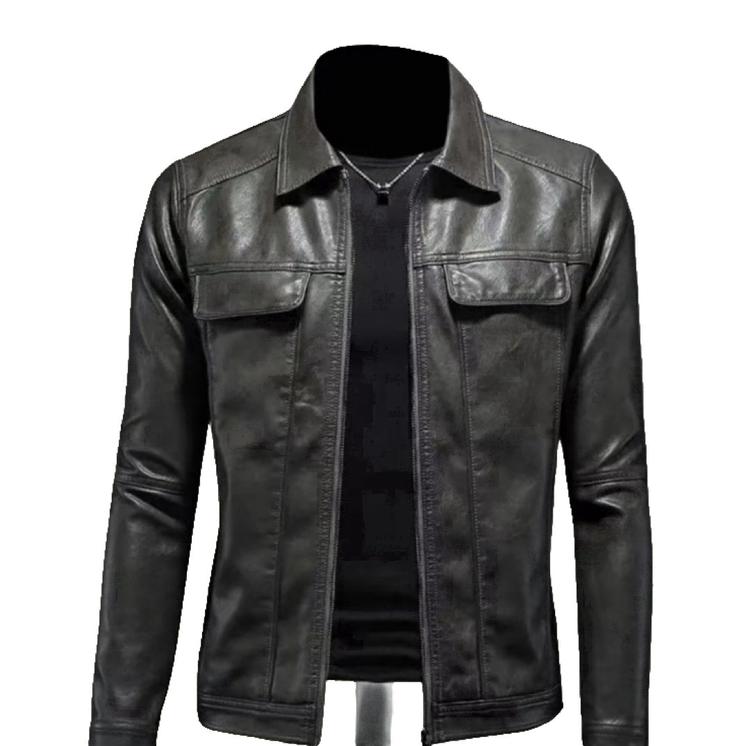 精品时尚休闲皮衣真皮秋冬皮衣【直播间过款为准】