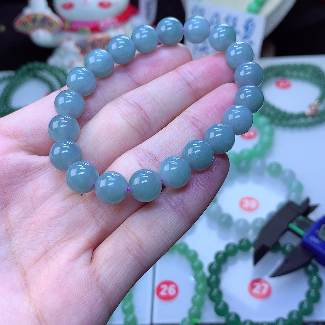 翡翠毛衣链未镶嵌