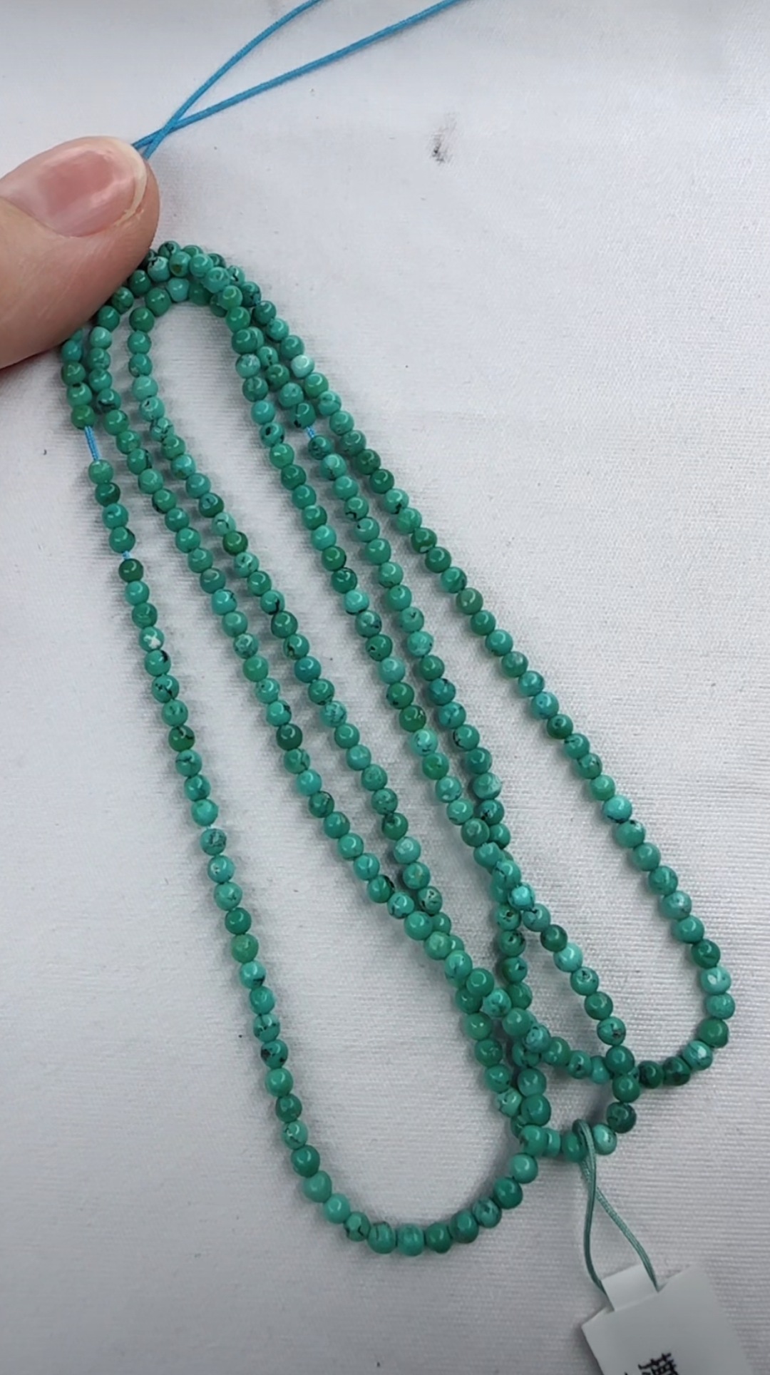 天然原矿绿松石米