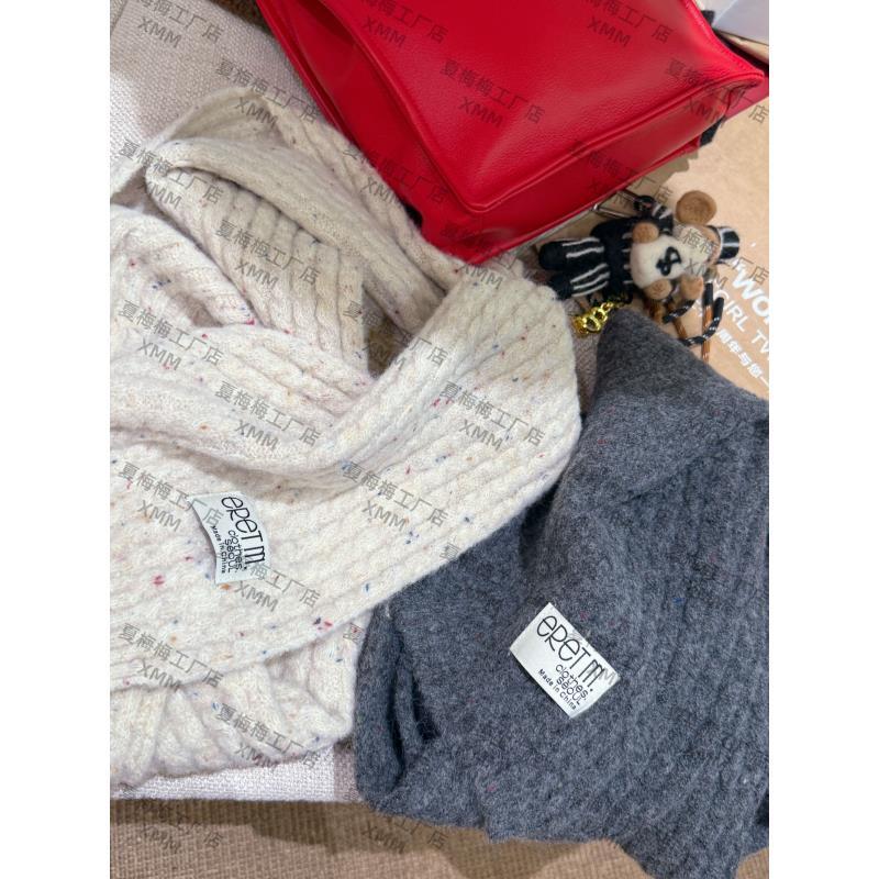 XMM.【Y麻花围巾】针织时尚百搭女士加厚保暖贴标韩版ins风休闲围巾