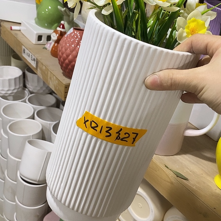 陶盆有孔 瑕疵针孔漏釉介意勿拍口 高