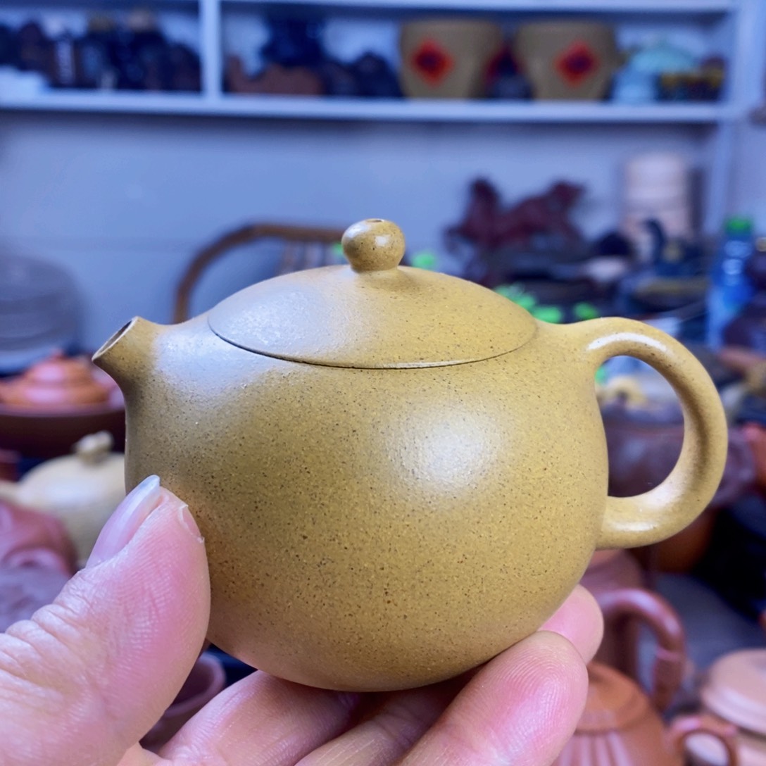 段泥茶壶原矿紫砂