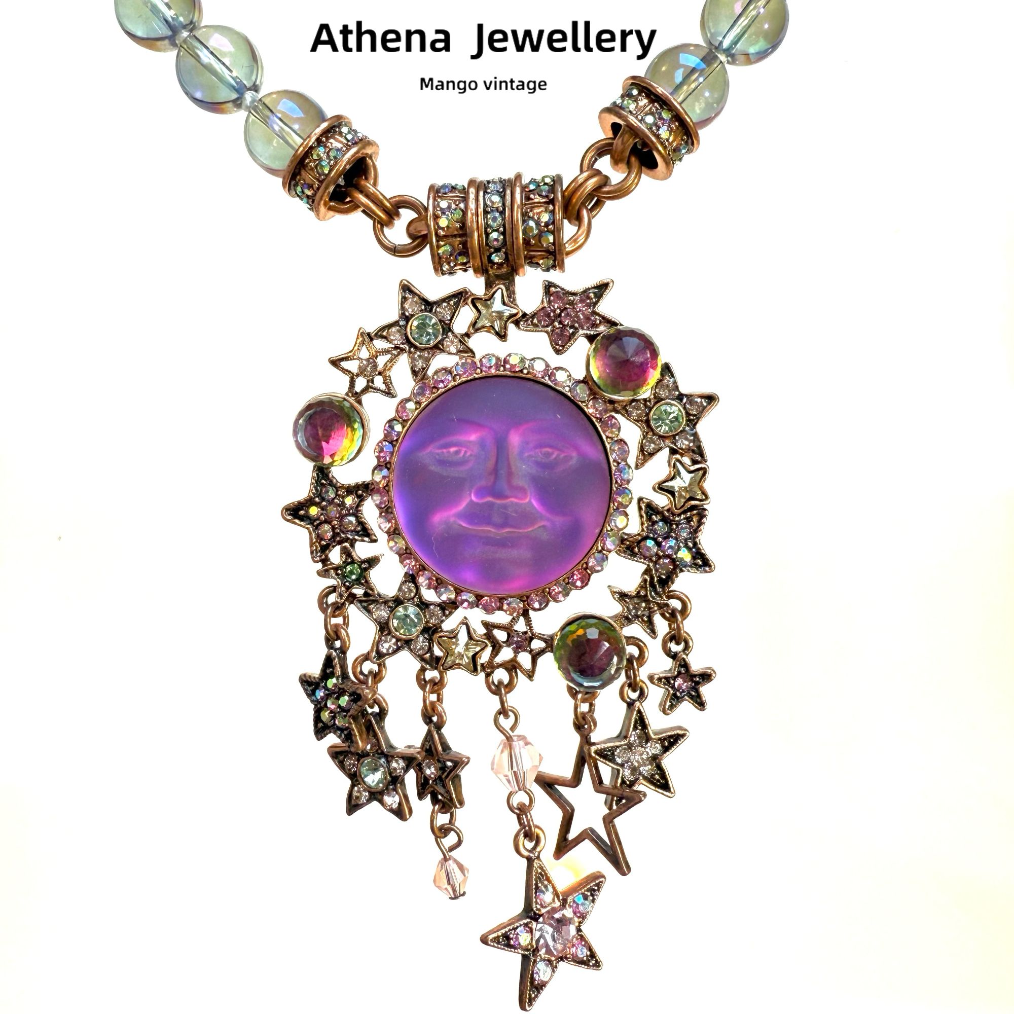 铜合金项链 KF复古睡梦项链vintage宫廷轻奢镶嵌时尚【正品中古】春