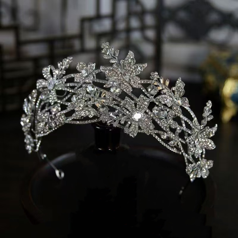 6858 新娘婚纱跟妆宴会皇冠礼服皇冠结婚