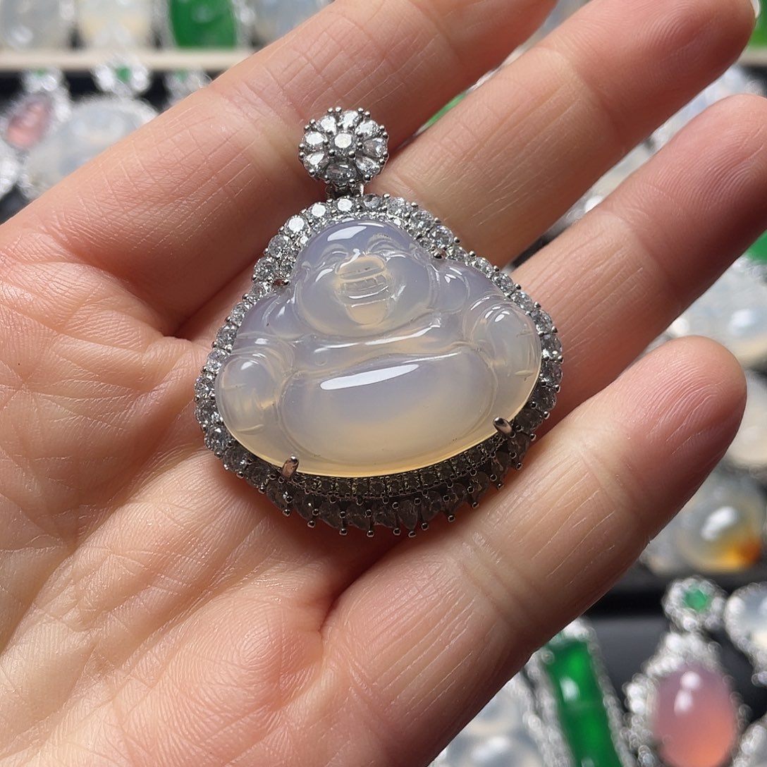 玛瑙/玉髓合金挂件