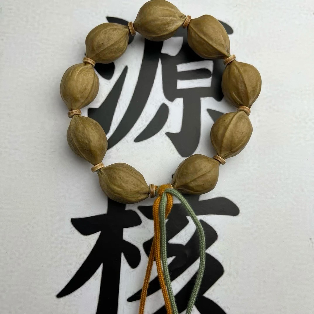 17-25橄榄核老树老油核雕刻文玩手链手串
