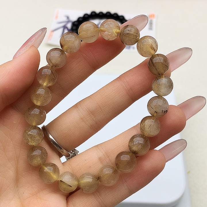 未镶嵌手链水晶咖啡钛