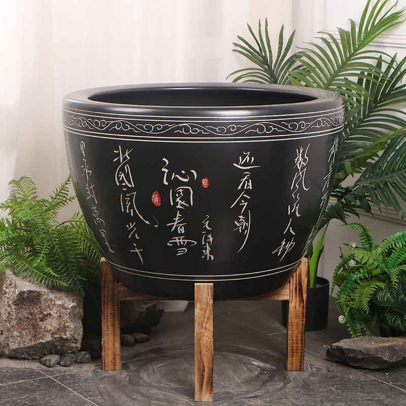 家用大号鱼缸流水器喷泉可用于睡莲荷花盆客厅加湿招财