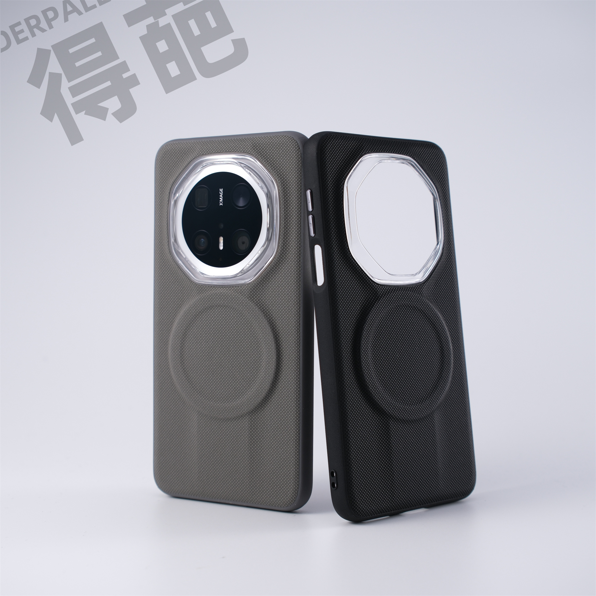 得葩颗粒感素皮华为mate70pro磁吸手机壳华为mate70RS软边防摔套
