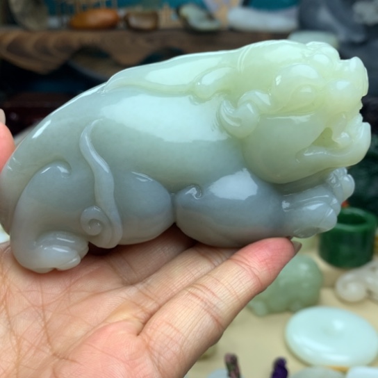 和田玉把件摆件未镶嵌美*