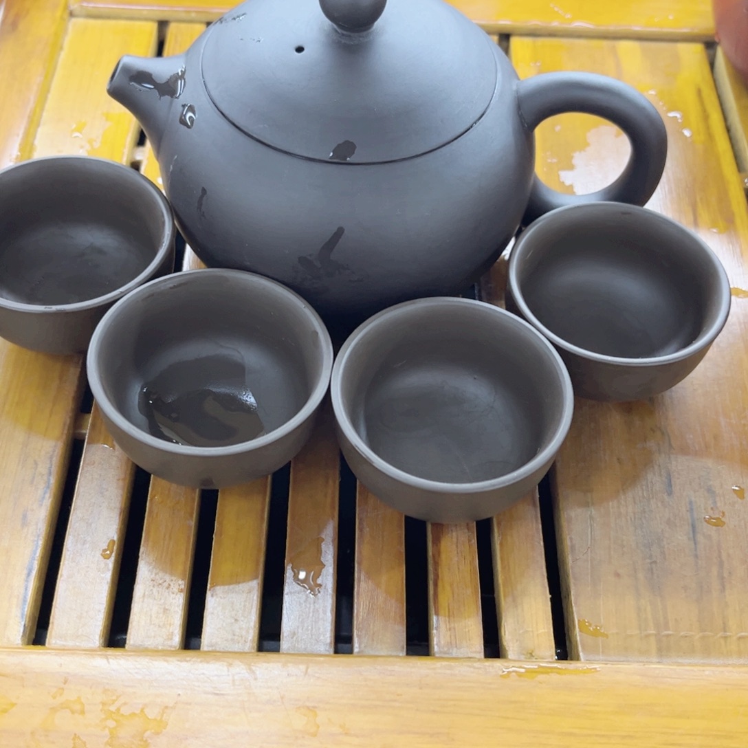黑珍珠一壶四杯子泥元宝杯