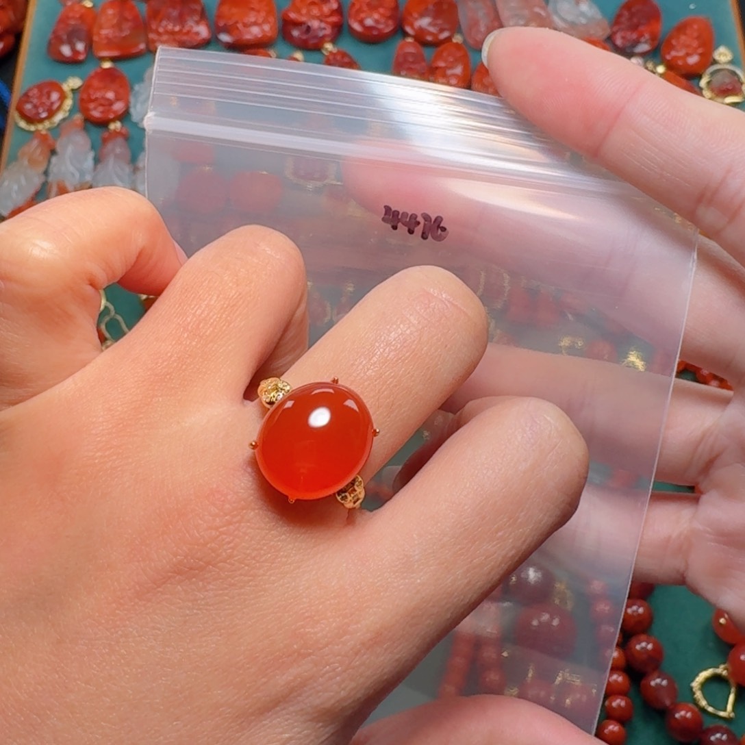 南红玛瑙南红银S925镶嵌