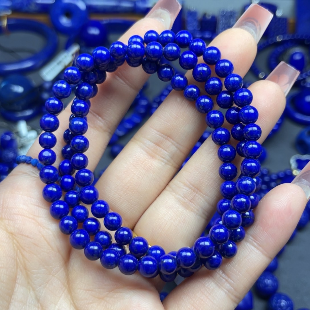 1***妹青金石未镶嵌5+多圈