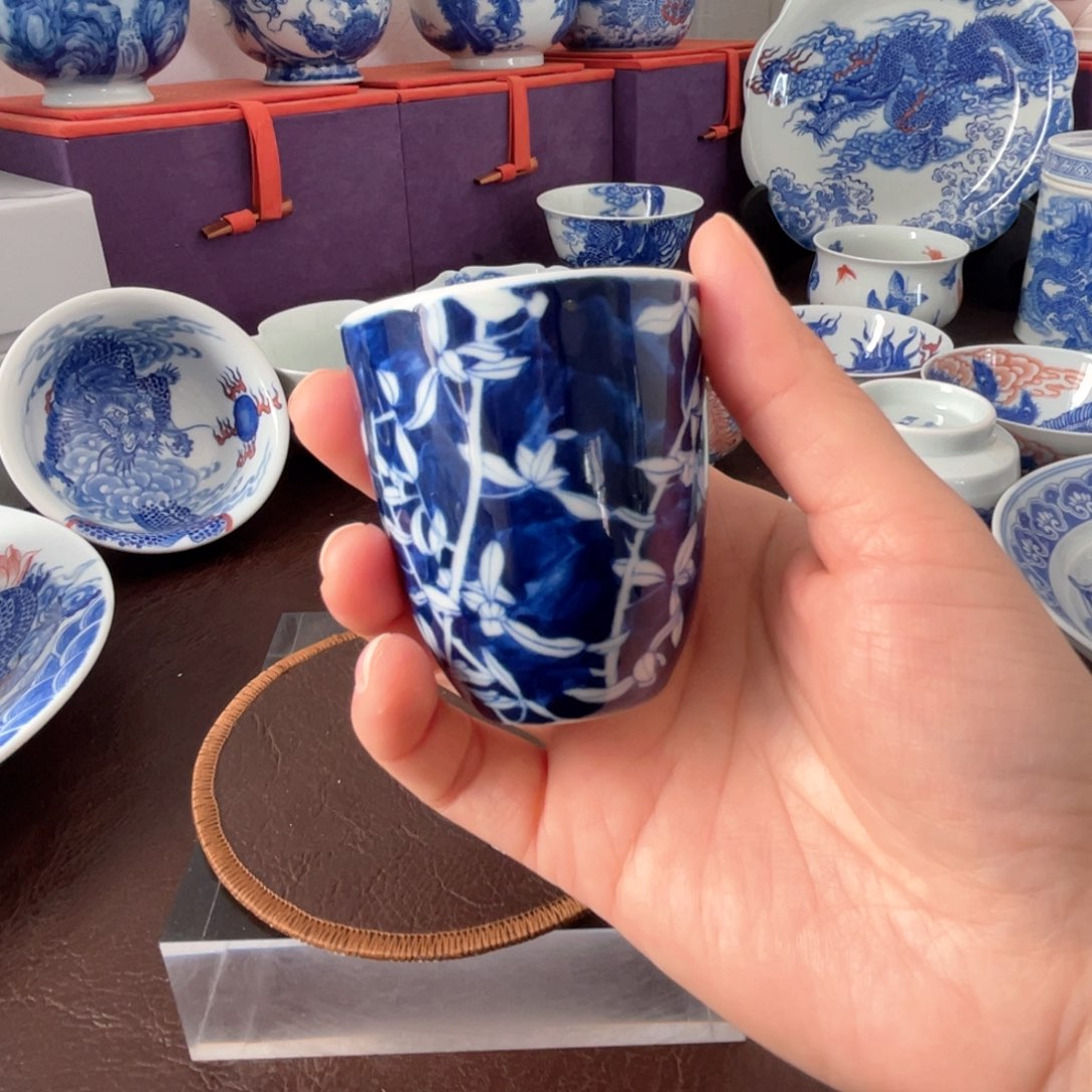 青花兰花 杯杯杯杯杯微瑕