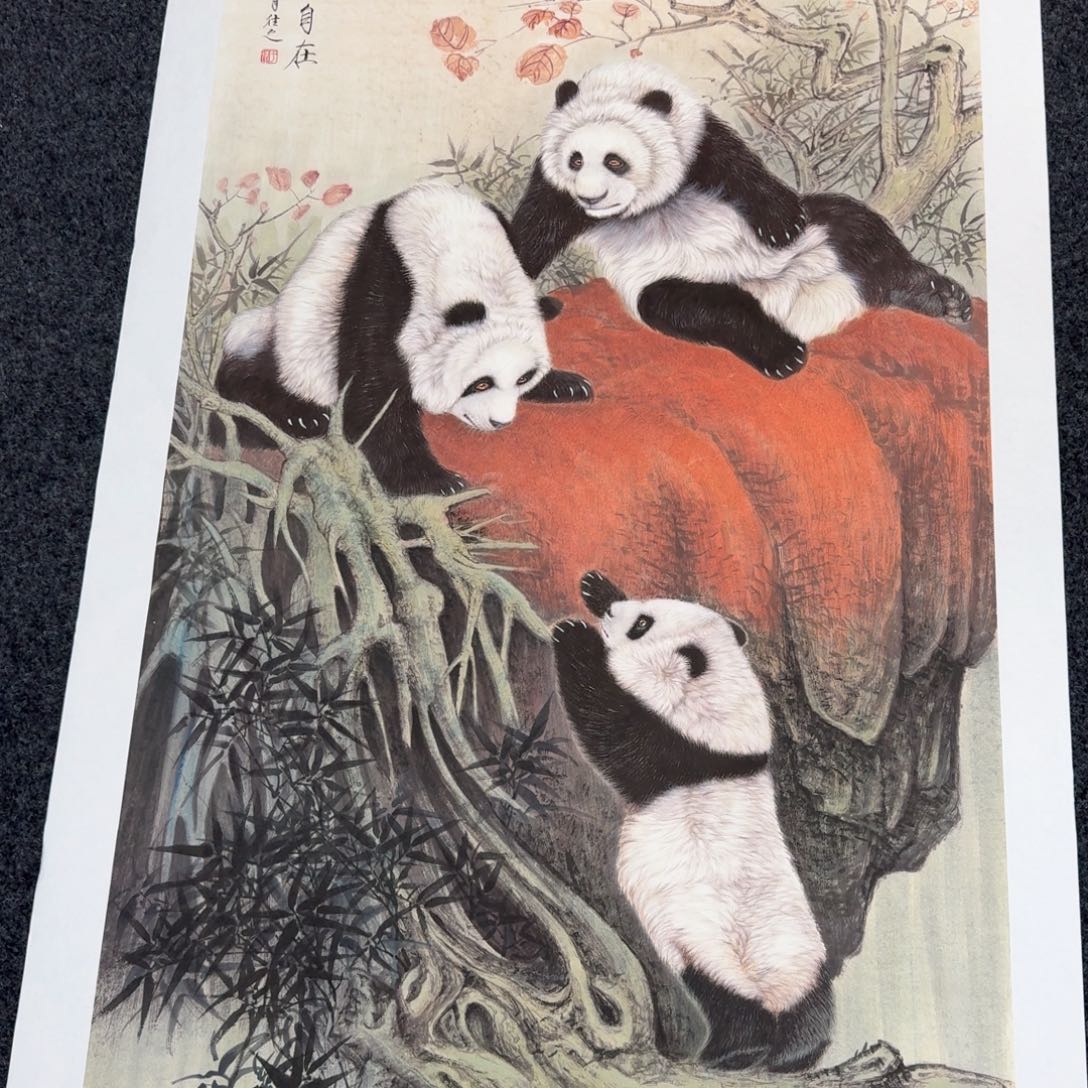 国画纯手绘山水花鸟作品