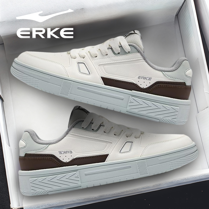 【年终狂欢】千仞丨鸿星尔克运动鞋秋冬季新款低帮厚底百搭休闲板鞋