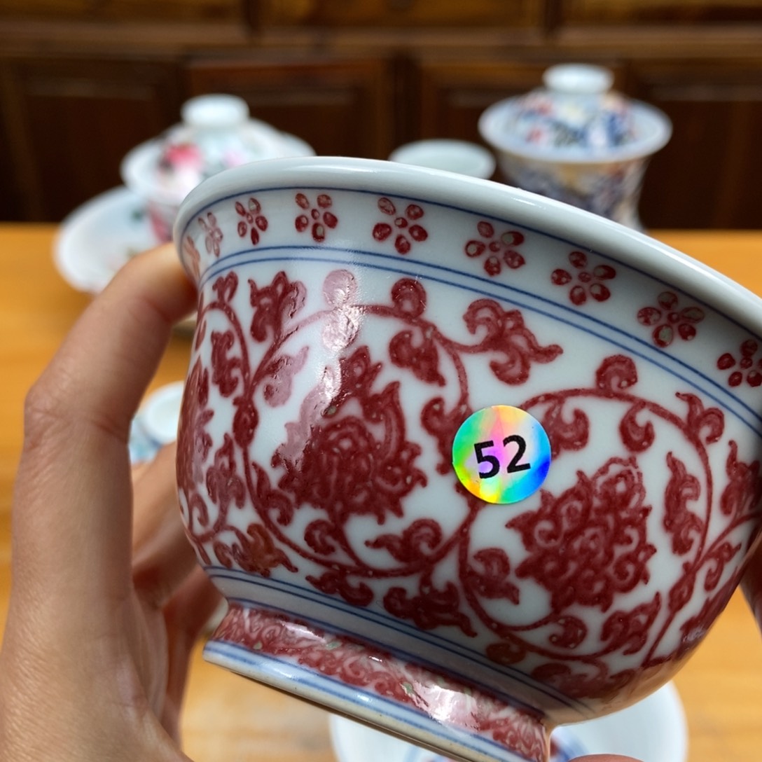 手绘现代茶具非古董