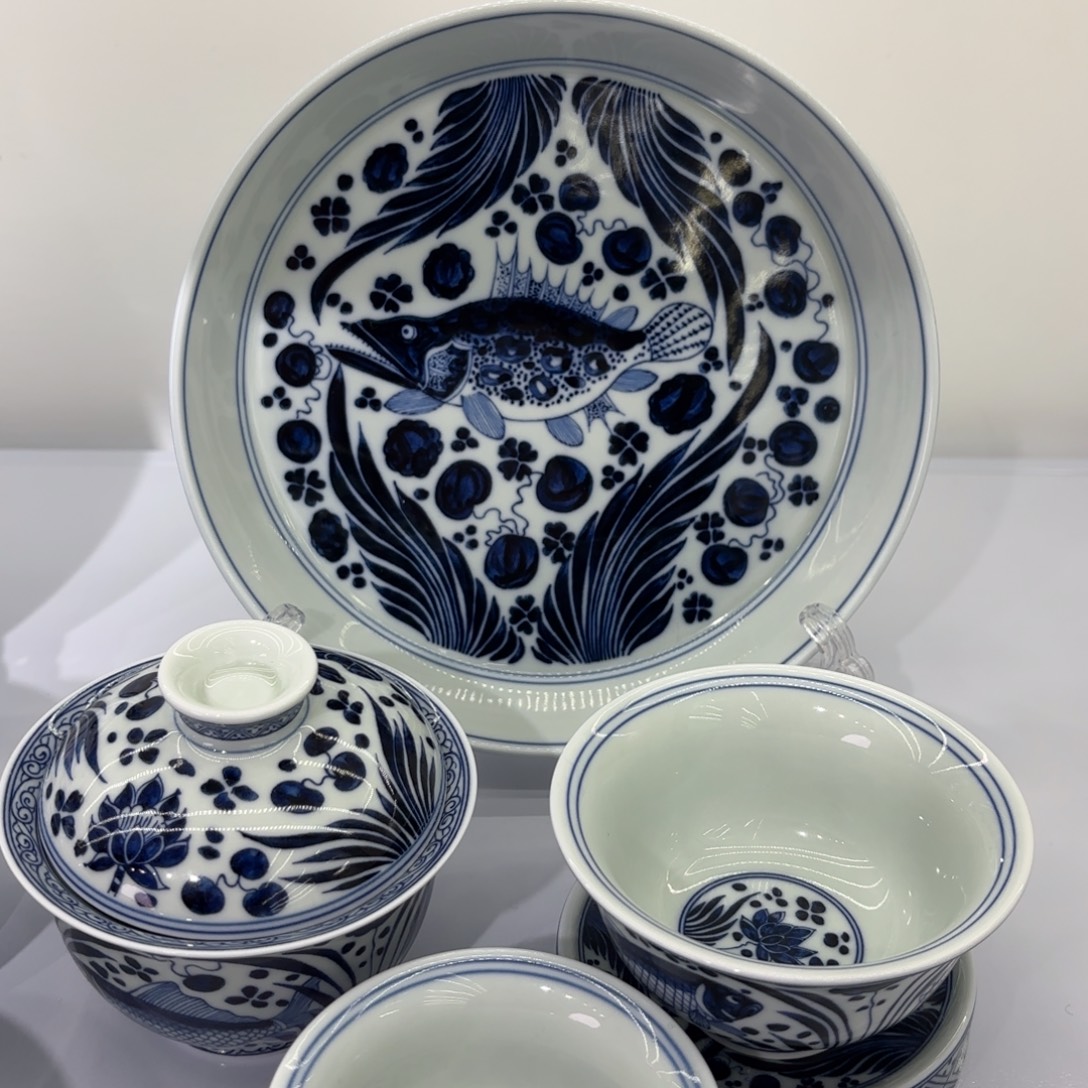 欧***品景德镇陶瓷五件套