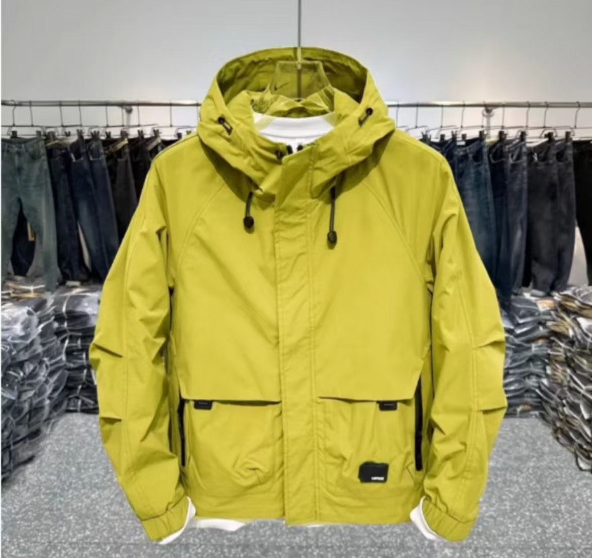 9185果绿G-24上新休闲工装系列#休闲百搭春秋冲锋衣夹克外套