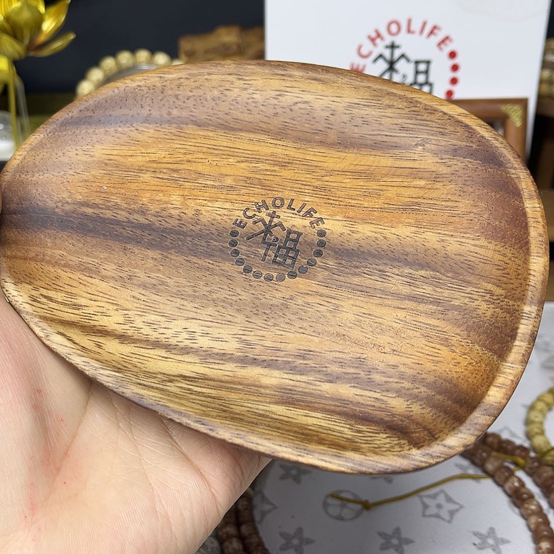 王****手串星月菩提胡桃木小盘子